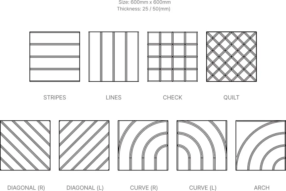 Melamine Foam Design Tile 19